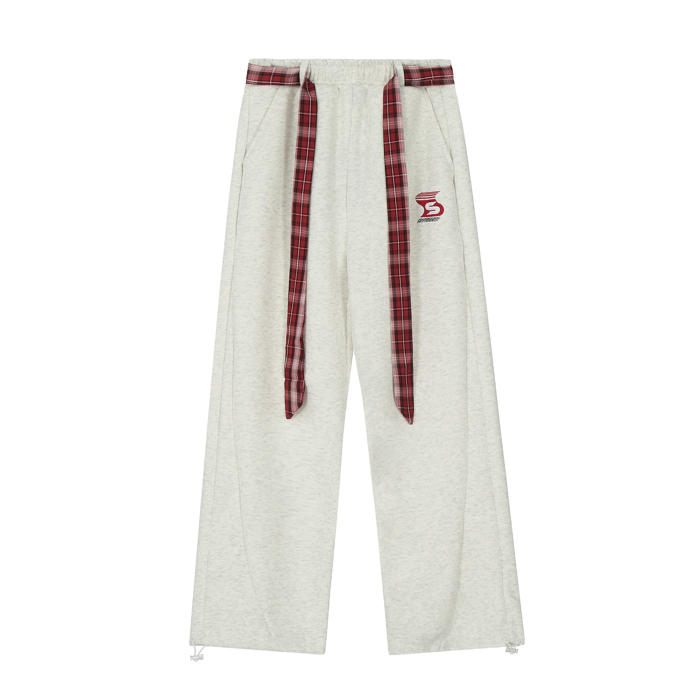 K-pop Inspired Double Waist Tie Sports Pants with Draped Belt - Casual Women's Fashion for Dance & Everyday Wear K-pop Inspired Double Waist Tie Sports Pants with Draped Belt - Casual Women's Fashion for Dance & Everyday Wear