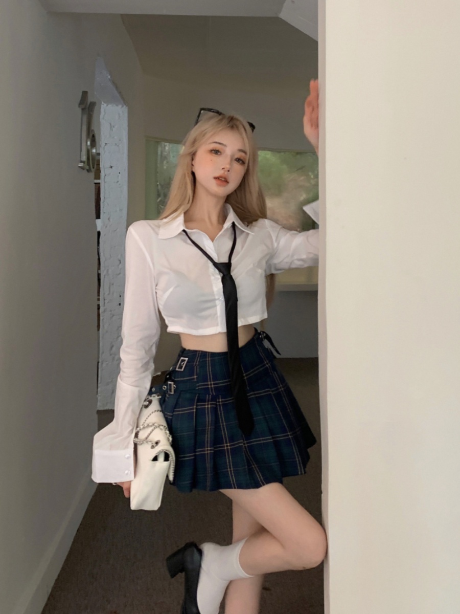 K-pop Inspired Jazz Dance Performance Outfit Set - Gogo Dance Cheerleading Hot Girl Shirt for Girls K-pop Inspired Jazz Dance Performance Outfit Set - Gogo Dance Cheerleading Hot Girl Shirt for Girls