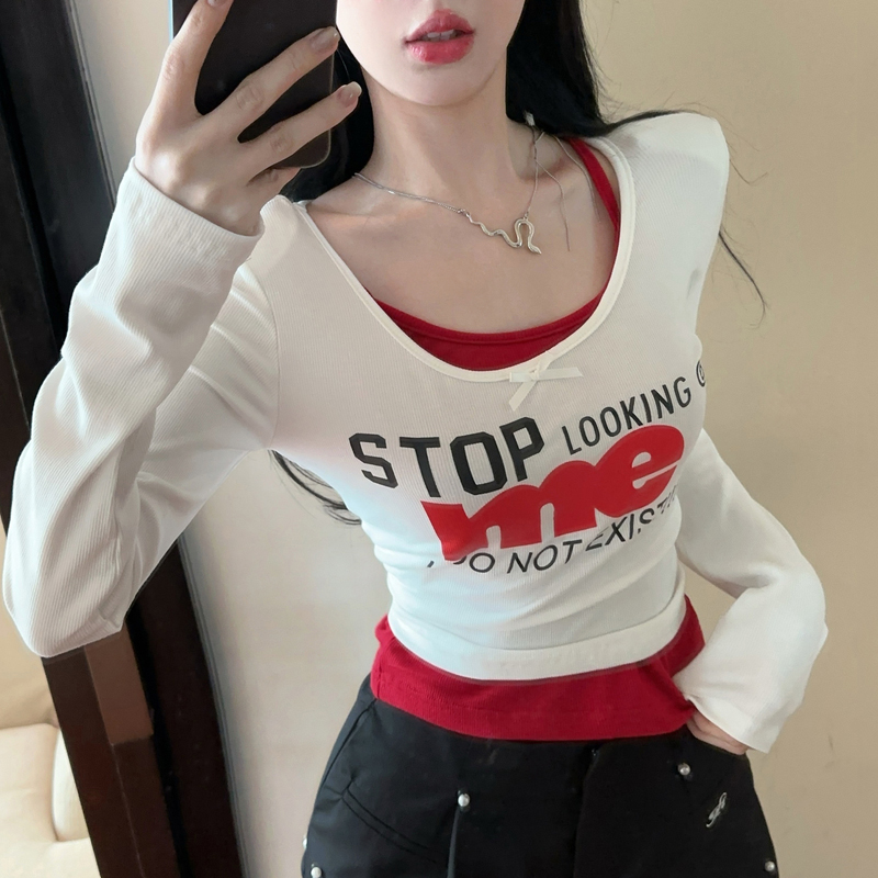 K-pop Inspired Two-Piece Jazz Dance Outfit for Women, Spicy Performance Top and Base Shirt for Spring and Autumn