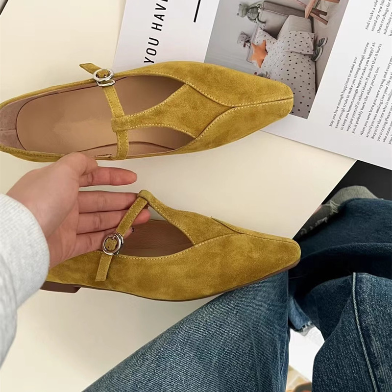 Korean 2025 French-Style T-Strap Genuine Leather Mary Jane Flat Loafers - Casual Small Shoes for Effortless Chic Korean 2025 French-Style T-Strap Genuine Leather Mary Jane Flat Loafers - Casual Small Shoes for Effortless Chic