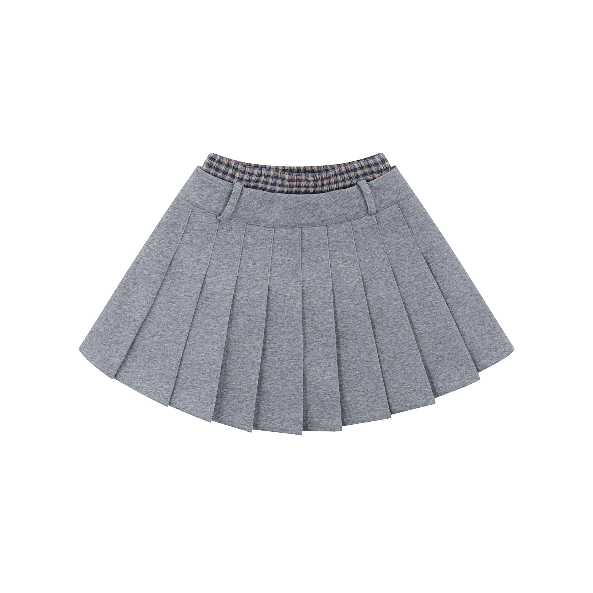 Korean Style College Plaid Spliced Polo Sweatshirt & Pleated Skirt Women's Sports Suit Two-Piece Set for Spring & Autumn Korean Style College Plaid Spliced Polo Sweatshirt & Pleated Skirt Women's Sports Suit Two-Piece Set for Spring & Autumn