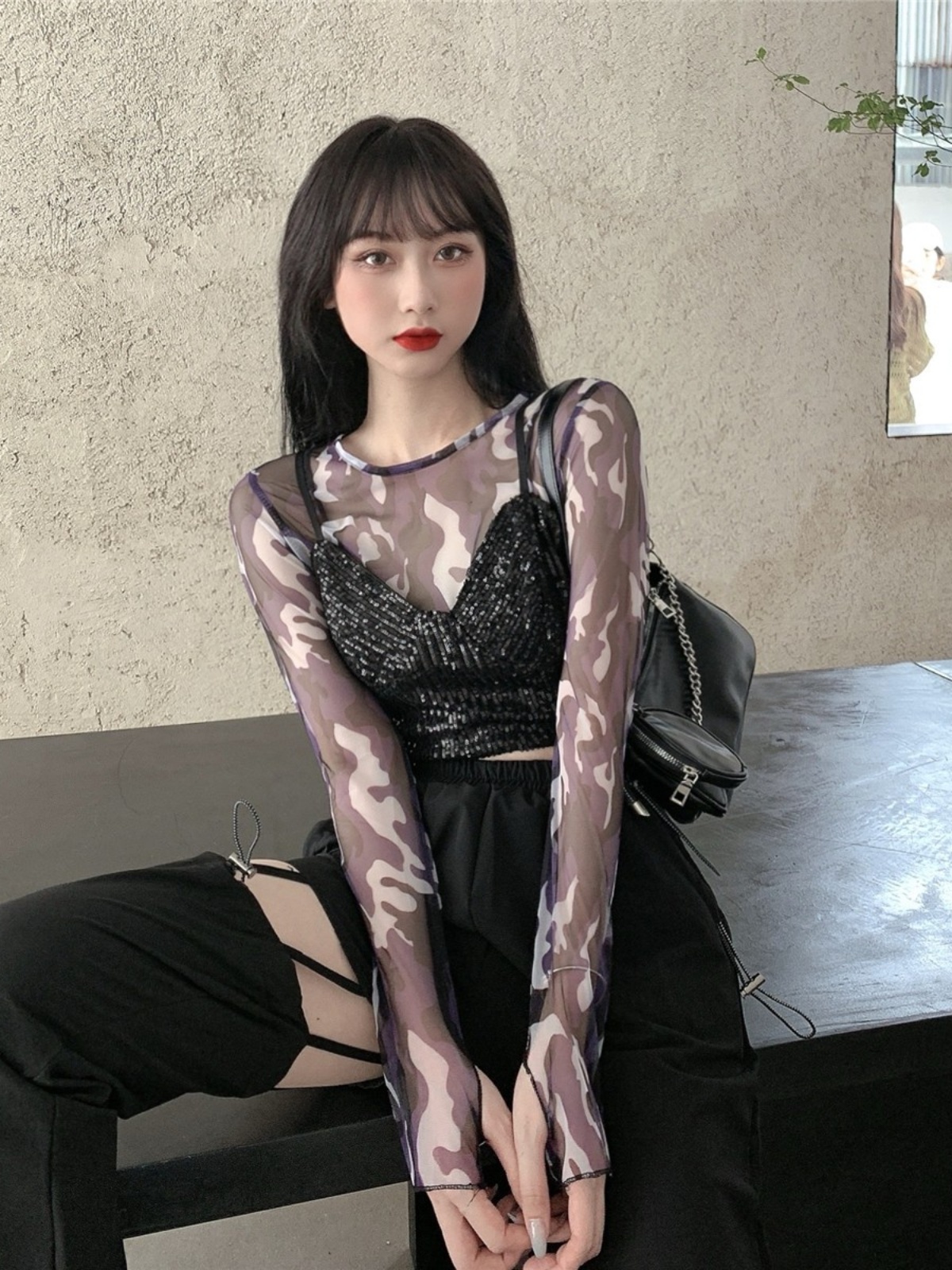 Korean Style Cool Girl Outfit Set for Early Autumn - Trendy Jazz Dance Performance Clothing in Stylish Salt System Design Korean Style Cool Girl Outfit Set for Early Autumn - Trendy Jazz Dance Performance Clothing in Stylish Salt System Design