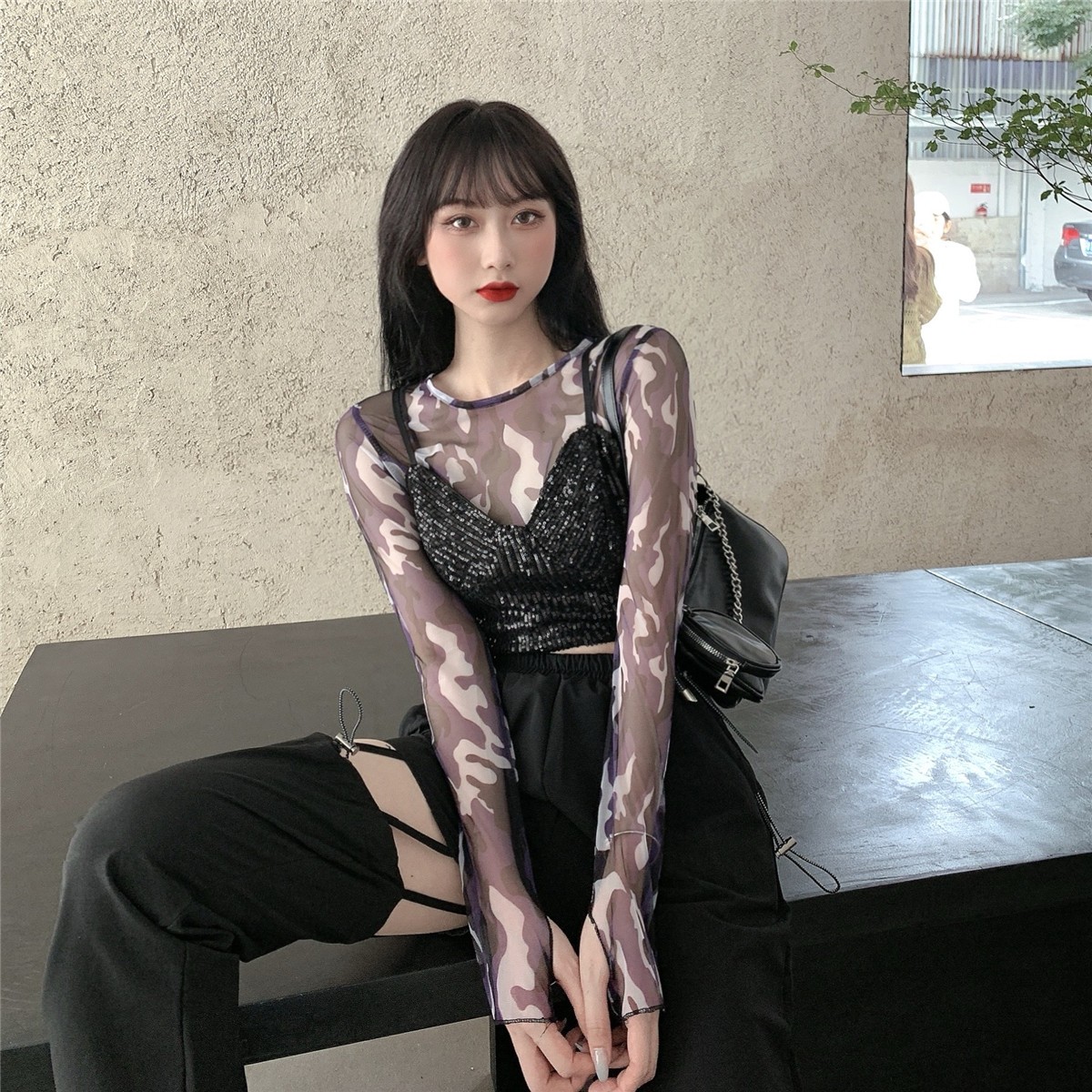 Korean Style Cool Girl Outfit Set for Early Autumn - Trendy Jazz Dance Performance Clothing in Stylish Salt System Design Korean Style Cool Girl Outfit Set for Early Autumn - Trendy Jazz Dance Performance Clothing in Stylish Salt System Design