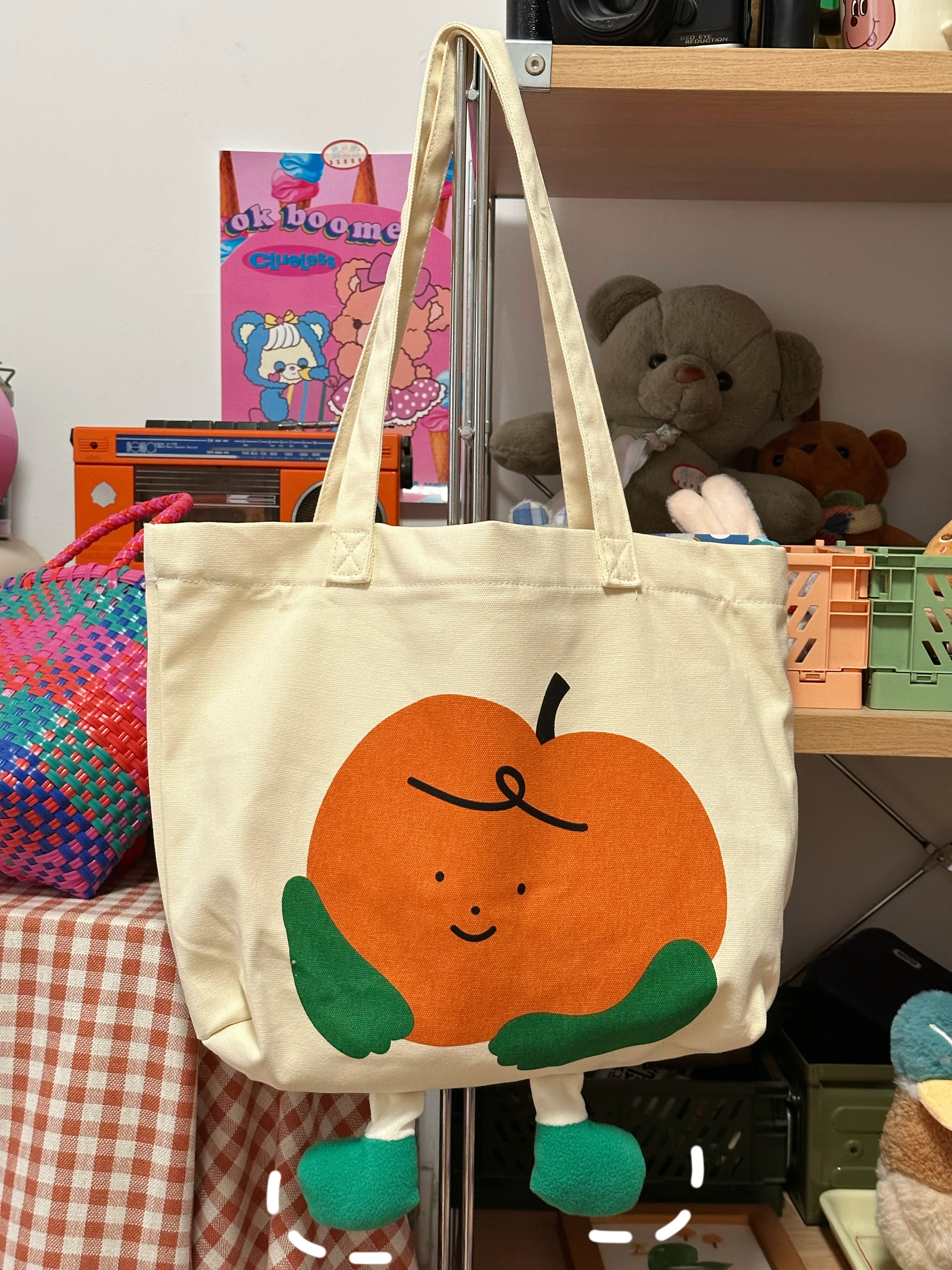 Korean Style Cute Casual Large-Capacity Canvas Tote Bag for Women - Spring/Summer INS Shoulder Bag & Student Backpack Korean Style Cute Casual Large-Capacity Canvas Tote Bag for Women - Spring/Summer INS Shoulder Bag & Student Backpack