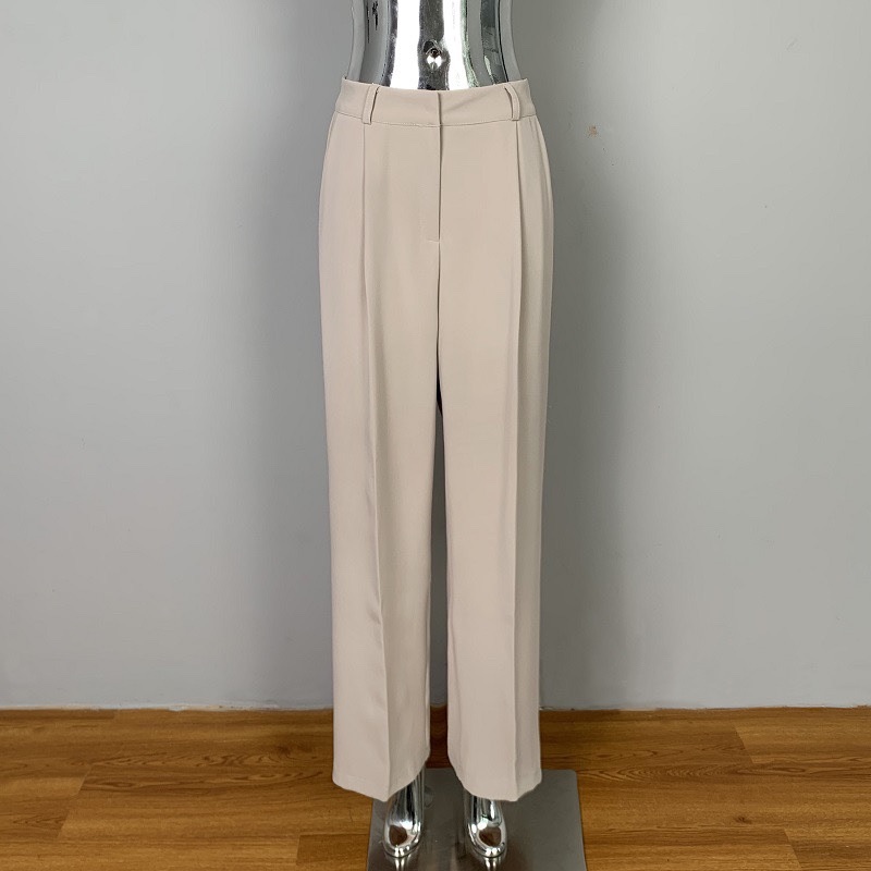 Korean Style Draped Casual Long Pants for Women, Elegant Loose Slim Straight Wide-Leg Trousers - Versatile Fashion Essential Korean Style Draped Casual Long Pants for Women, Elegant Loose Slim Straight Wide-Leg Trousers - Versatile Fashion Essential