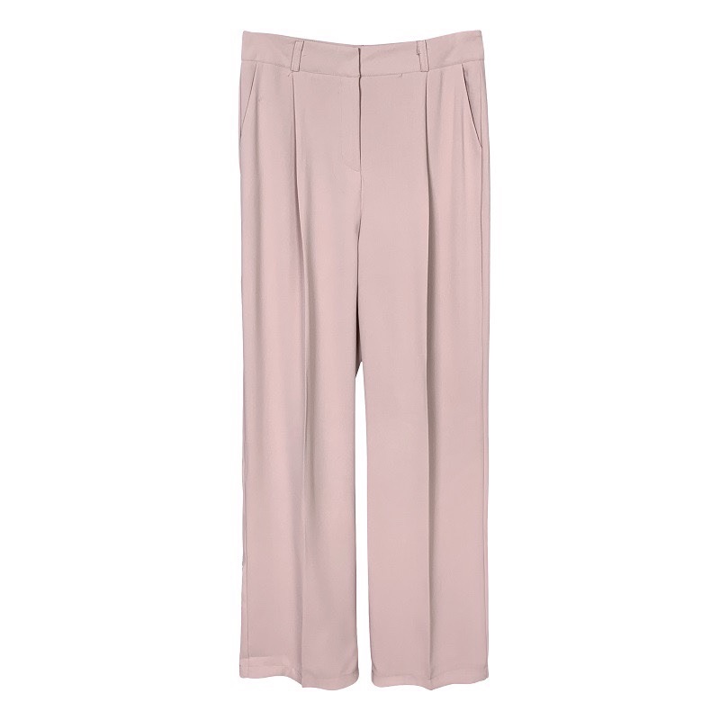 Korean Style Draped Casual Long Pants for Women, Elegant Loose Slim Straight Wide-Leg Trousers - Versatile Fashion Essential Korean Style Draped Casual Long Pants for Women, Elegant Loose Slim Straight Wide-Leg Trousers - Versatile Fashion Essential
