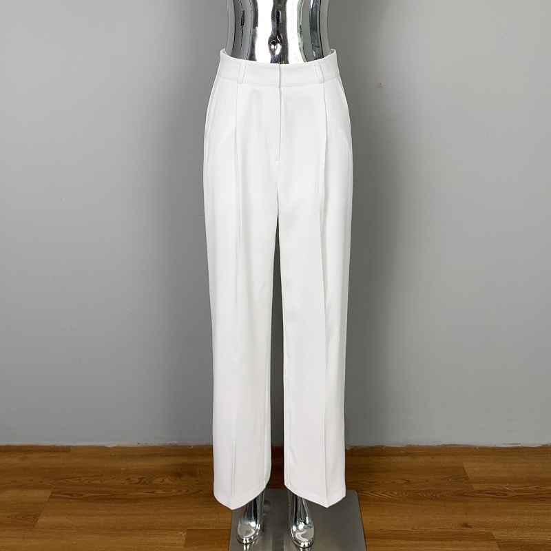 Korean Style Draped Casual Long Pants for Women, Elegant Loose Slim Straight Wide-Leg Trousers - Versatile Fashion Essential Korean Style Draped Casual Long Pants for Women, Elegant Loose Slim Straight Wide-Leg Trousers - Versatile Fashion Essential