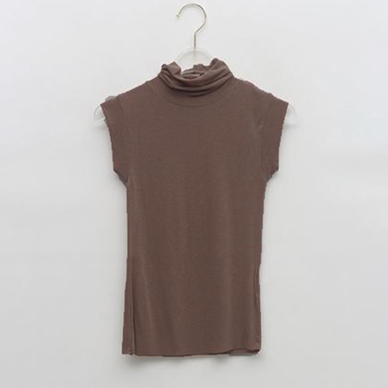 Korean Style High-Neck Fitted Women's Tank Top – Flattering Stretchy Design, Versatile and Enhances the Figure Korean Style High-Neck Fitted Women's Tank Top – Flattering Stretchy Design, Versatile and Enhances the Figure