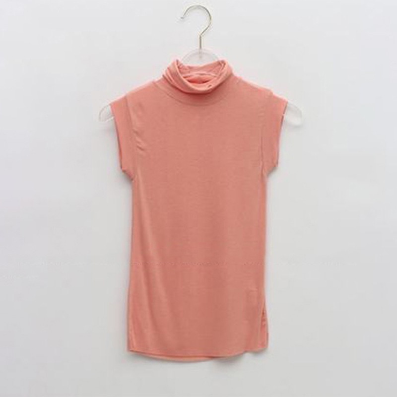 Korean Style High-Neck Fitted Women's Tank Top – Flattering Stretchy Design, Versatile and Enhances the Figure Korean Style High-Neck Fitted Women's Tank Top – Flattering Stretchy Design, Versatile and Enhances the Figure