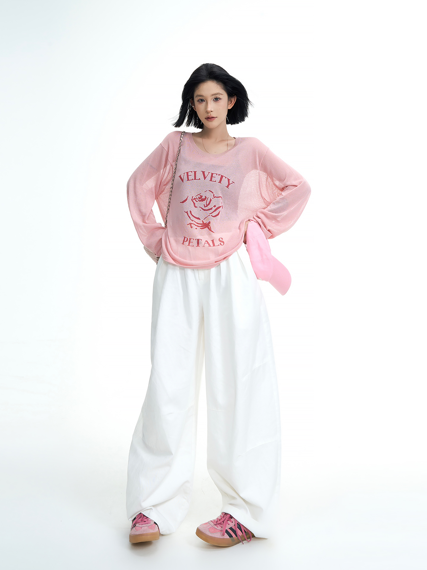 Korean Style Printed Long Sleeve Round Neck Sun Protection Knitted Top for Women - Loose, Thin Summer Cardigan Shirt Korean Style Printed Long Sleeve Round Neck Sun Protection Knitted Top for Women - Loose, Thin Summer Cardigan Shirt