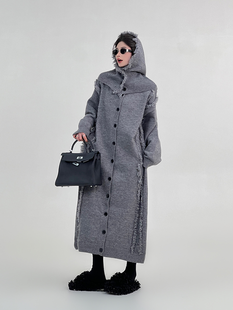 Korean Style Red Tassel Design Sweater Dress for Women, Autumn Winter, Loose Fit Knee-Length Straight Tube Dress Korean Style Red Tassel Design Sweater Dress for Women, Autumn Winter, Loose Fit Knee-Length Straight Tube Dress