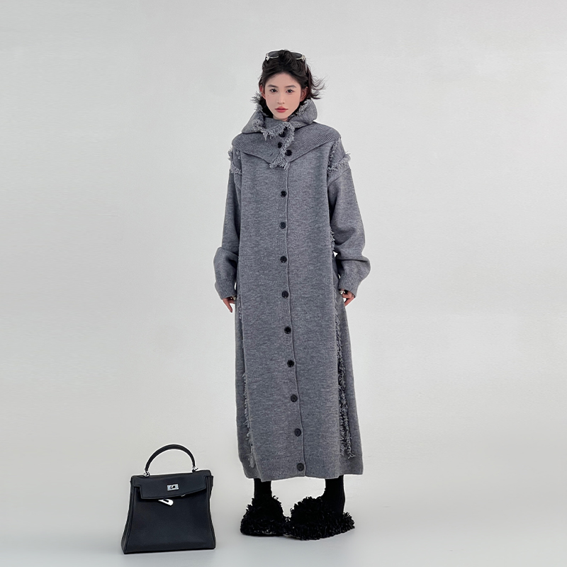 Korean Style Red Tassel Design Sweater Dress for Women, Autumn Winter, Loose Fit Knee-Length Straight Tube Dress Korean Style Red Tassel Design Sweater Dress for Women, Autumn Winter, Loose Fit Knee-Length Straight Tube Dress