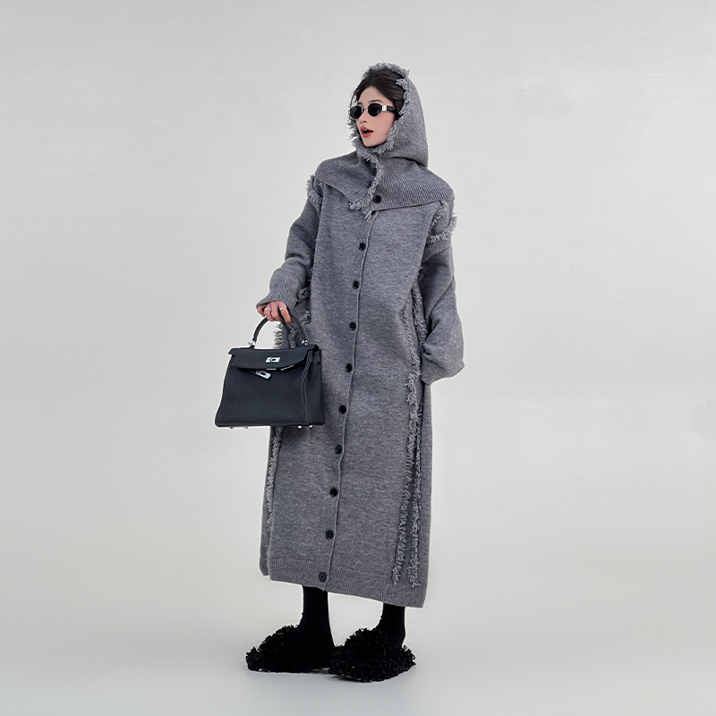 Korean Style Red Tassel Design Sweater Dress for Women, Autumn Winter, Loose Fit Knee-Length Straight Tube Dress Korean Style Red Tassel Design Sweater Dress for Women, Autumn Winter, Loose Fit Knee-Length Straight Tube Dress