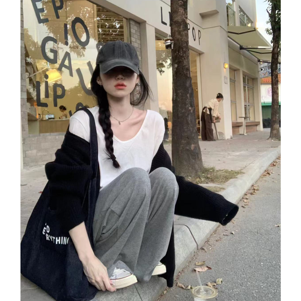 Korean Style Retro Denim Canvas Tote Bag, Large Capacity Minimalist Shoulder Bag for Class and Commuting, Versatile Everyday Use