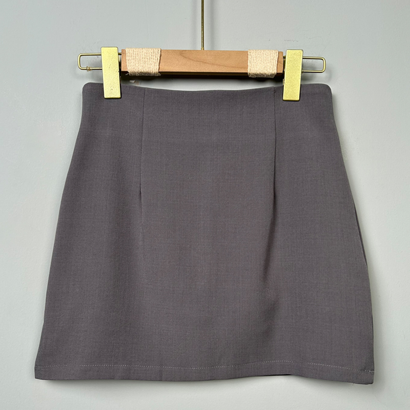 Korean Style Sexy Khaki Bodycon Skirt - Figure-Enhancing Short Summer Skirt for Women