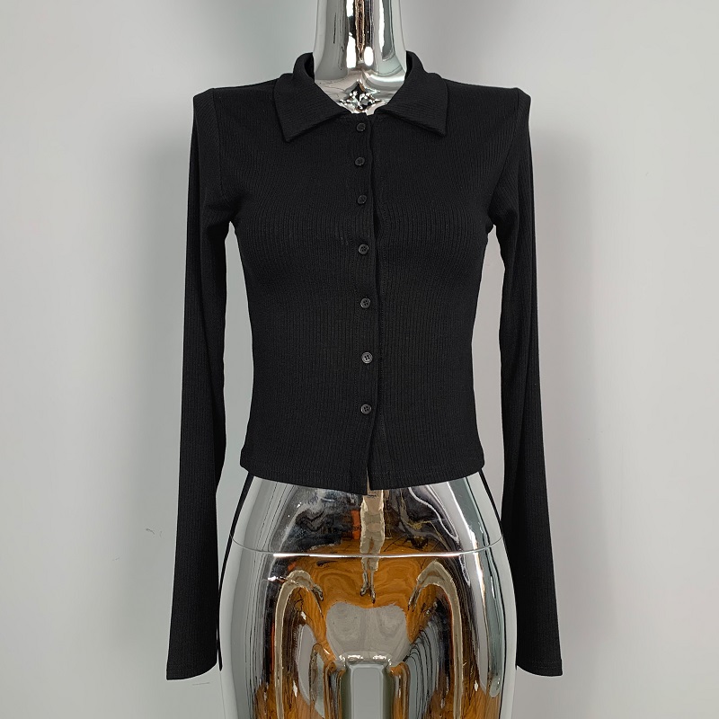 Korean Style Sexy White Tight-Fitting Short Shirt for Women - Spring & Autumn Blouse, Chic Student T-Shirt Top