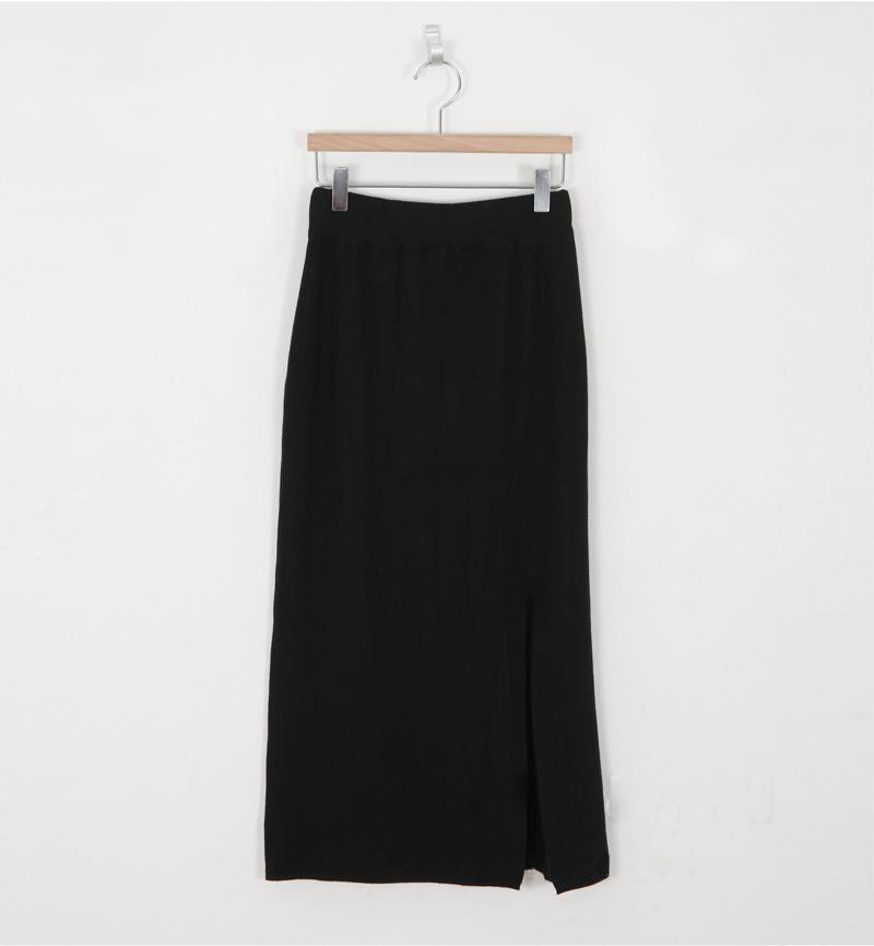 Korean Style Slim Fit Split Midi Dress - Casual Knitted Bodycon Dress for Women, Sweet and Sexy Fashion Statement