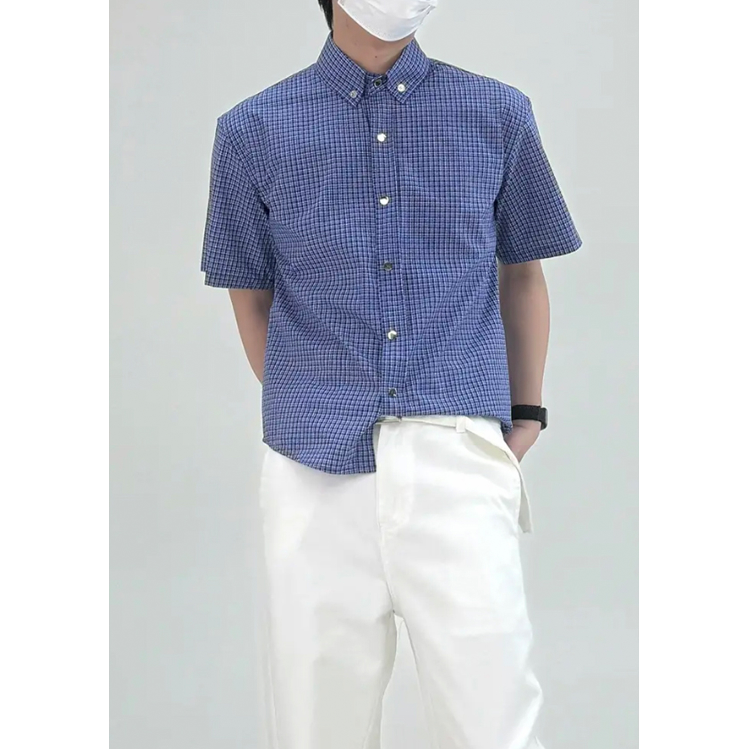 Korean Style Summer Short Sleeve Shirt for Men - Unique High-End Miu-Inspired Design