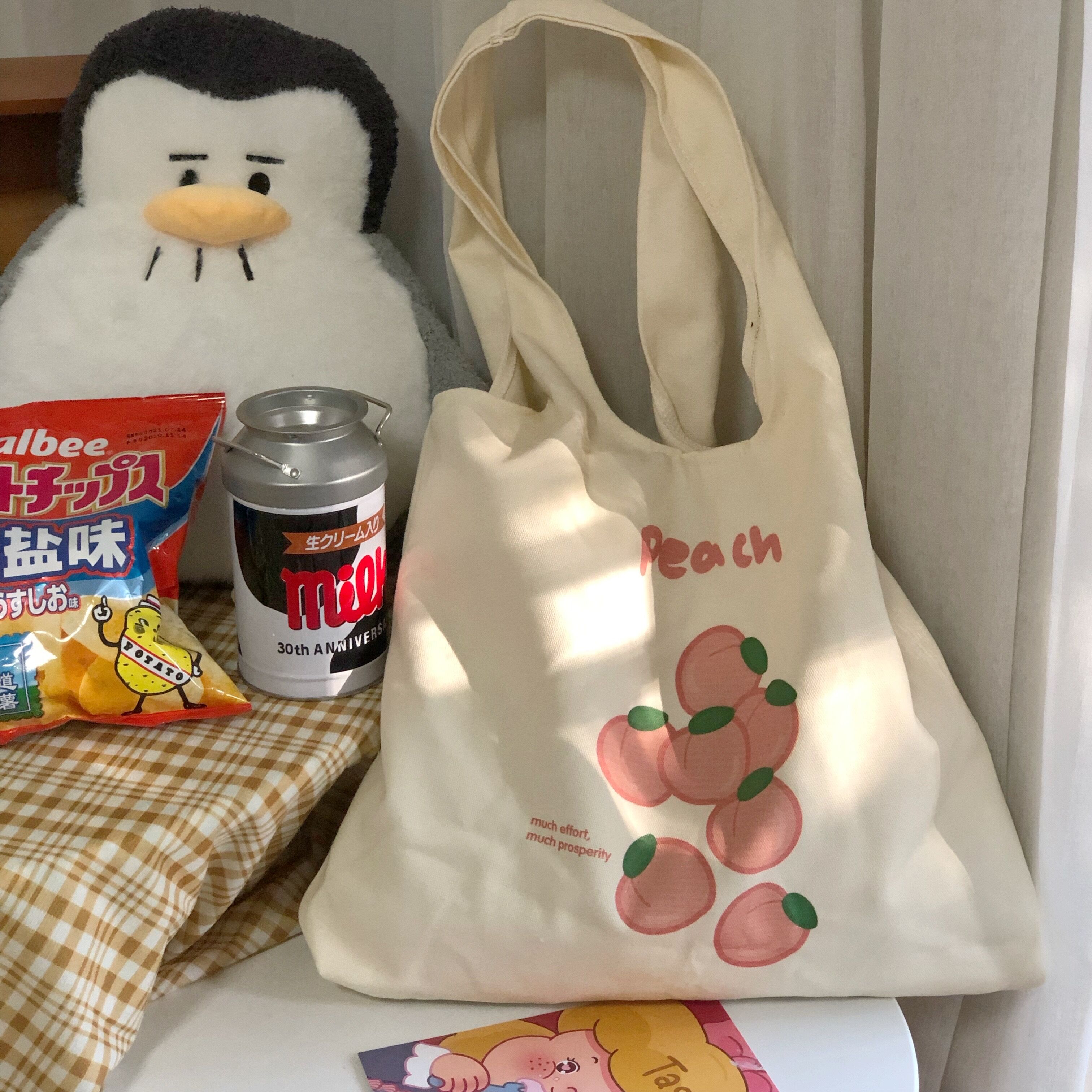 Korean Style Versatile Canvas Tote Bag for Women - Large Capacity Commuter and Student Shoulder Bag Korean Style Versatile Canvas Tote Bag for Women - Large Capacity Commuter and Student Shoulder Bag