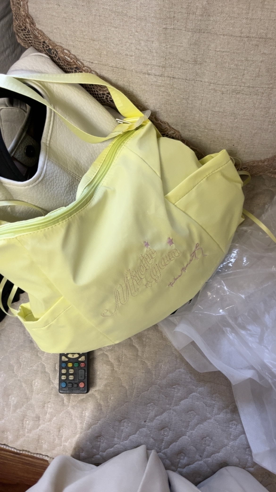 Korean Style Versatile Commuting Backpack, Large-Capacity Artistic Embroidered Crossbody Bag for Trendy Girls Korean Style Versatile Commuting Backpack, Large-Capacity Artistic Embroidered Crossbody Bag for Trendy Girls