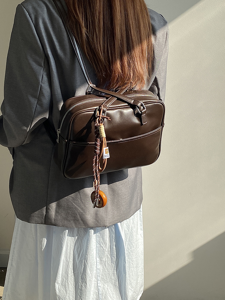 Korean Style Vintage Multi-Functional Large Capacity Women's Briefcase Shoulder Bag Backpack Korean Style Vintage Multi-Functional Large Capacity Women's Briefcase Shoulder Bag Backpack