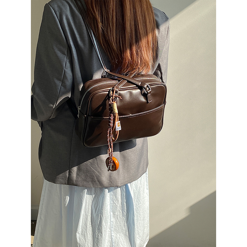 Korean Style Vintage Multi-Functional Large Capacity Women's Briefcase Shoulder Bag Backpack
