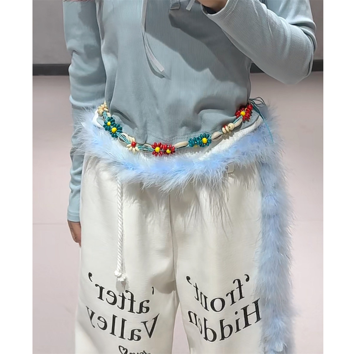 Korean Style White Letter Sports Pants for Women - Loose Fit Jazz Dance Straight Leg Sweatpants for Spring Summer Fashion Korean Style White Letter Sports Pants for Women - Loose Fit Jazz Dance Straight Leg Sweatpants for Spring Summer Fashion