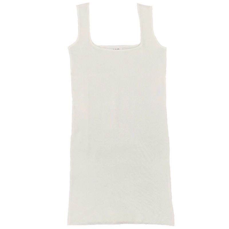 Korean Style Women's Slim-Fit Knitted Vest Dress - Versatile Summer Fashion with Bodycon Silhouette Korean Style Women's Slim-Fit Knitted Vest Dress - Versatile Summer Fashion with Bodycon Silhouette