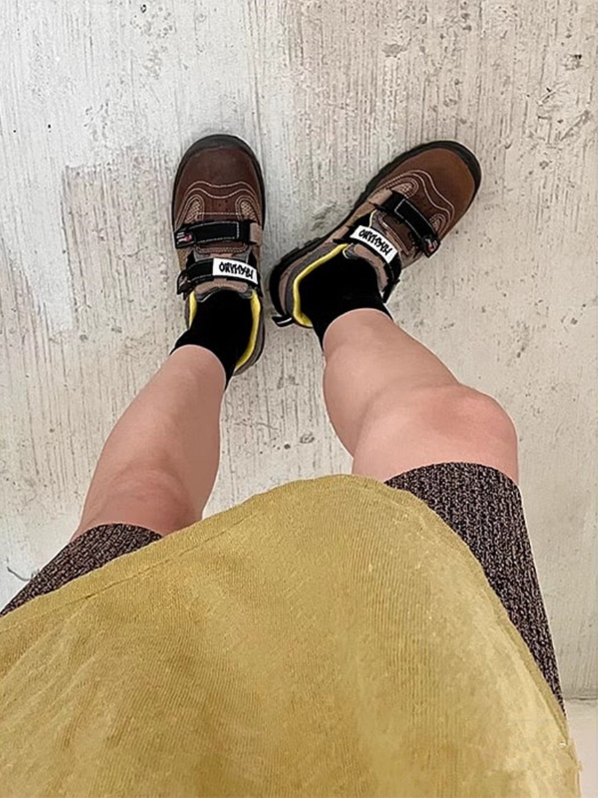 Korean Women's Velcro Dad Shoes - Functional Casual Sports Shoes for Work & Outdoor Activities, Stylish Workwear Footwear