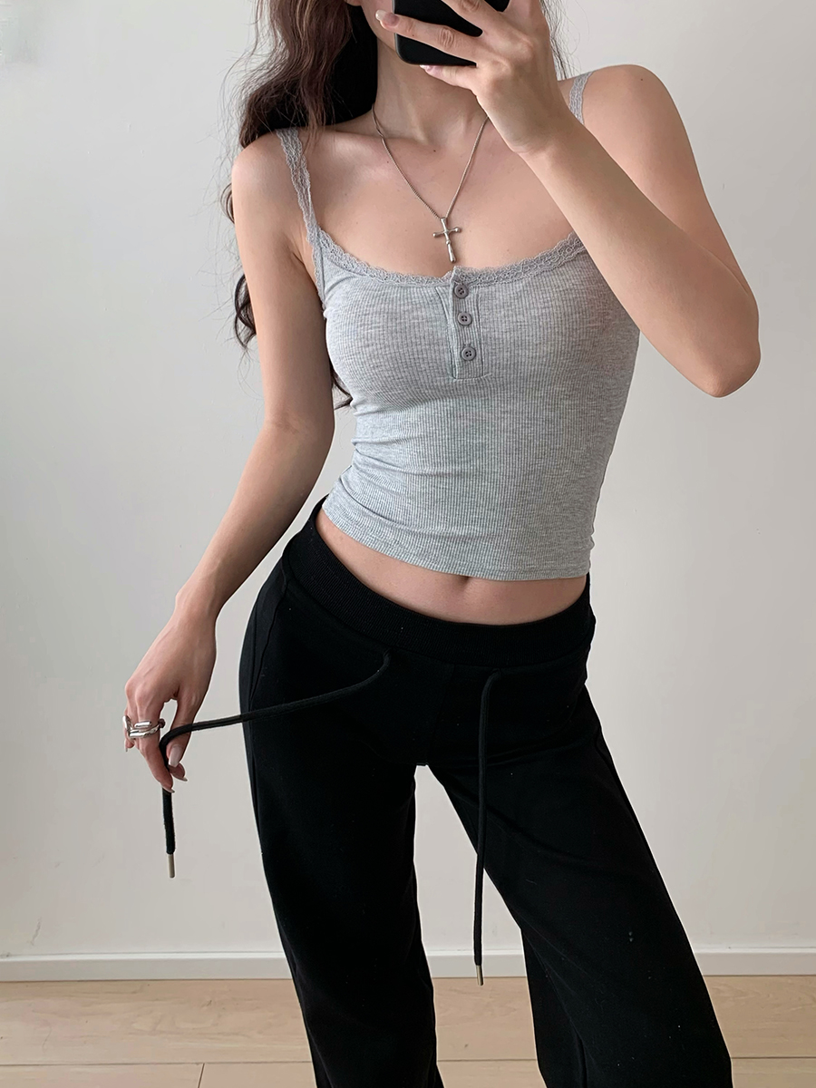 Lace Camisole Top for Women - Summer Sexy Outerwear in American Hot Girl Style, Perfect Base Layer for Y2K Fashion Lace Camisole Top for Women - Summer Sexy Outerwear in American Hot Girl Style, Perfect Base Layer for Y2K Fashion