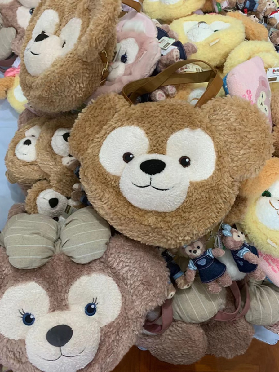 Large Capacity Duffy Bear Plush Backpack for Women - Furry Double Shoulder Tote & Crossbody Bag, Perfect for Commuting and Everyday Use Large Capacity Duffy Bear Plush Backpack for Women - Furry Double Shoulder Tote & Crossbody Bag, Perfect for Commuting and Everyday Use