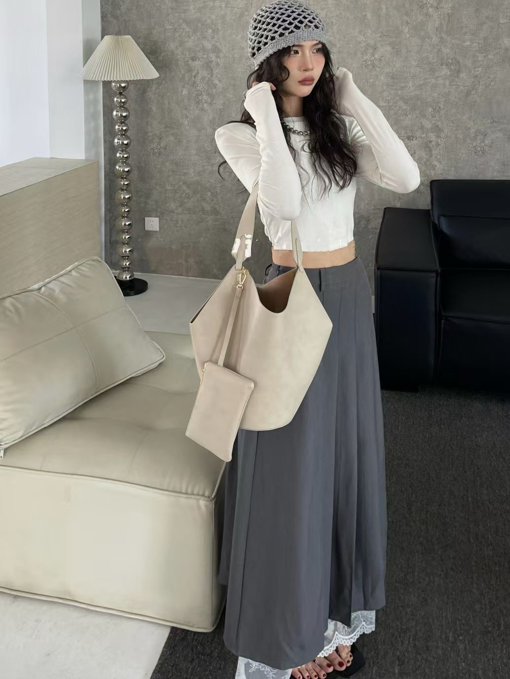 Large Capacity Irregular Bucket Bag - 2025 Fashion Versatile Casual Tote for Women, Trendy Internet Celebrity Style Large Capacity Irregular Bucket Bag - 2025 Fashion Versatile Casual Tote for Women, Trendy Internet Celebrity Style