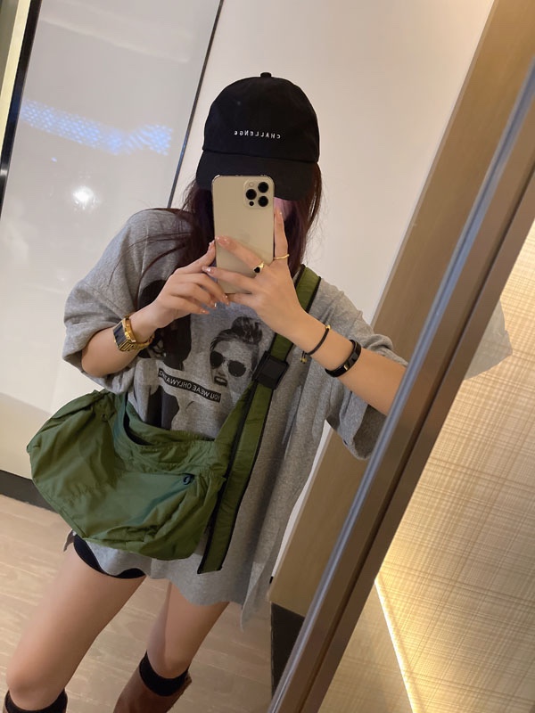 Large-Capacity Unisex Crossbody Bag - 2025 Waterproof Nylon Casual Shoulder Bag for Everyday Use