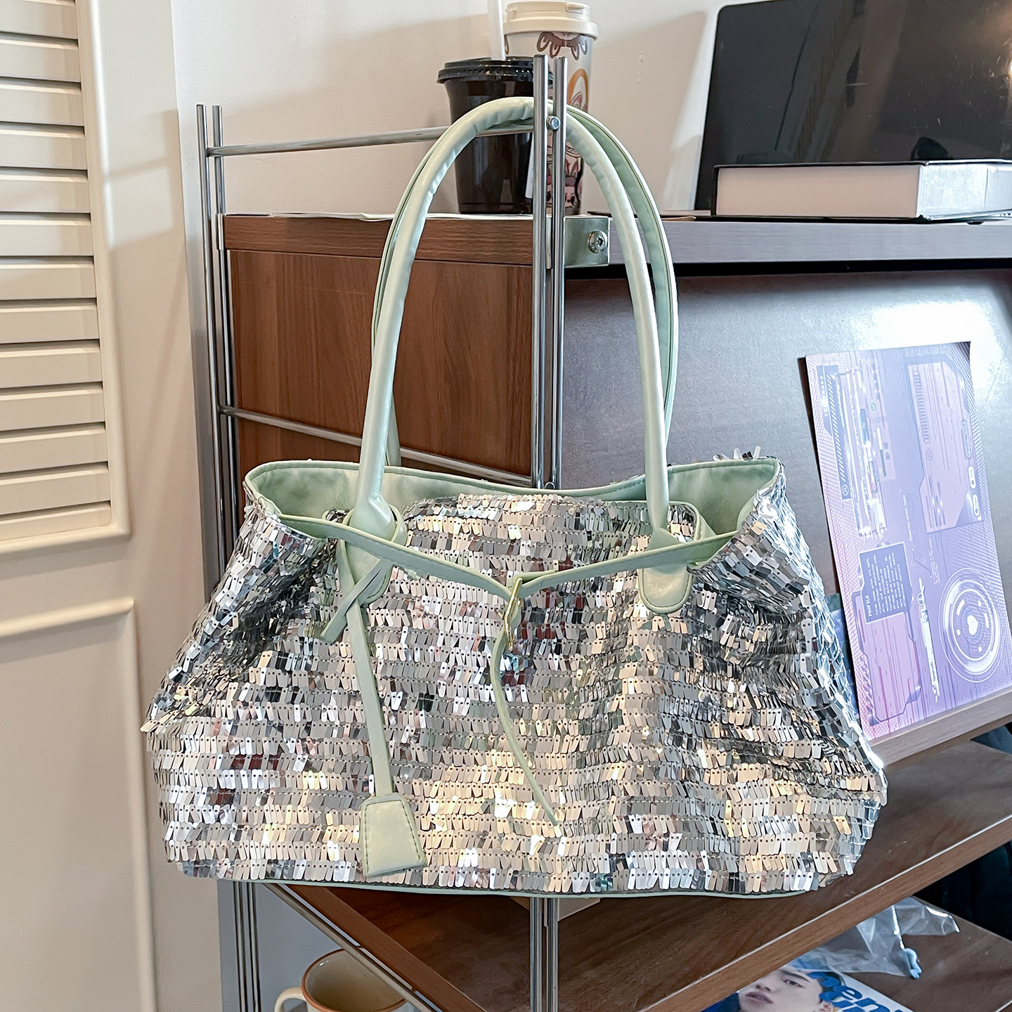 Large Capacity Women's Sequined Shoulder Bag - Versatile Casual Tote for Work & Commuting - Summer 2025 Fashion Large Capacity Women's Sequined Shoulder Bag - Versatile Casual Tote for Work & Commuting - Summer 2025 Fashion