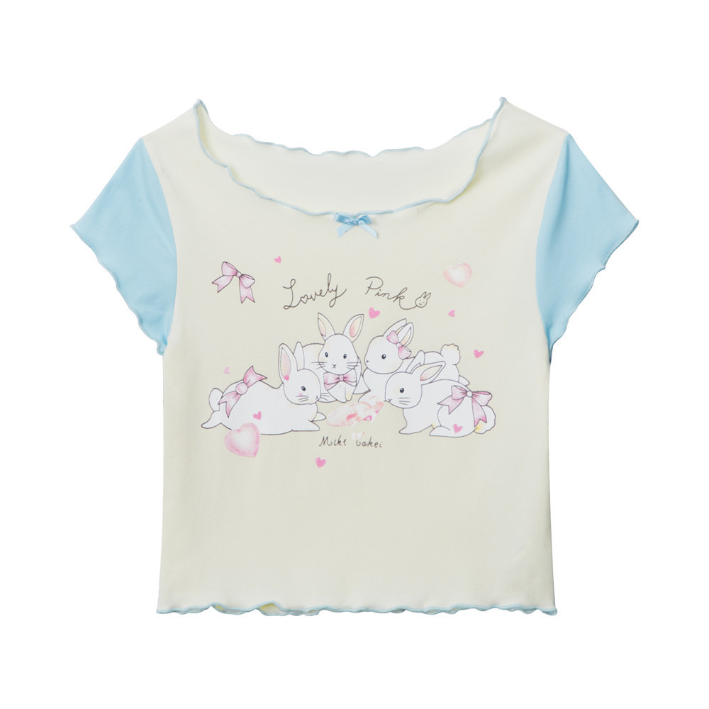 Light Blue Cargo Pants for Girls - K-Pop Dance Loose Wide-Leg Casual Floor-Length Trousers - Trendy Y2K Style