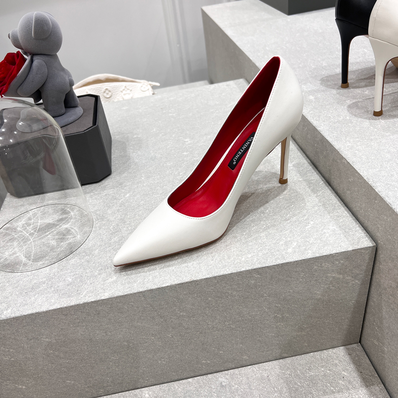 Light Gray Lambskin High Heels for Women – HyunA Style Pointed Toe Thin Heel Shallow Mouth Shoes – Spring Autumn Fashion Light Gray Lambskin High Heels for Women – HyunA Style Pointed Toe Thin Heel Shallow Mouth Shoes – Spring Autumn Fashion