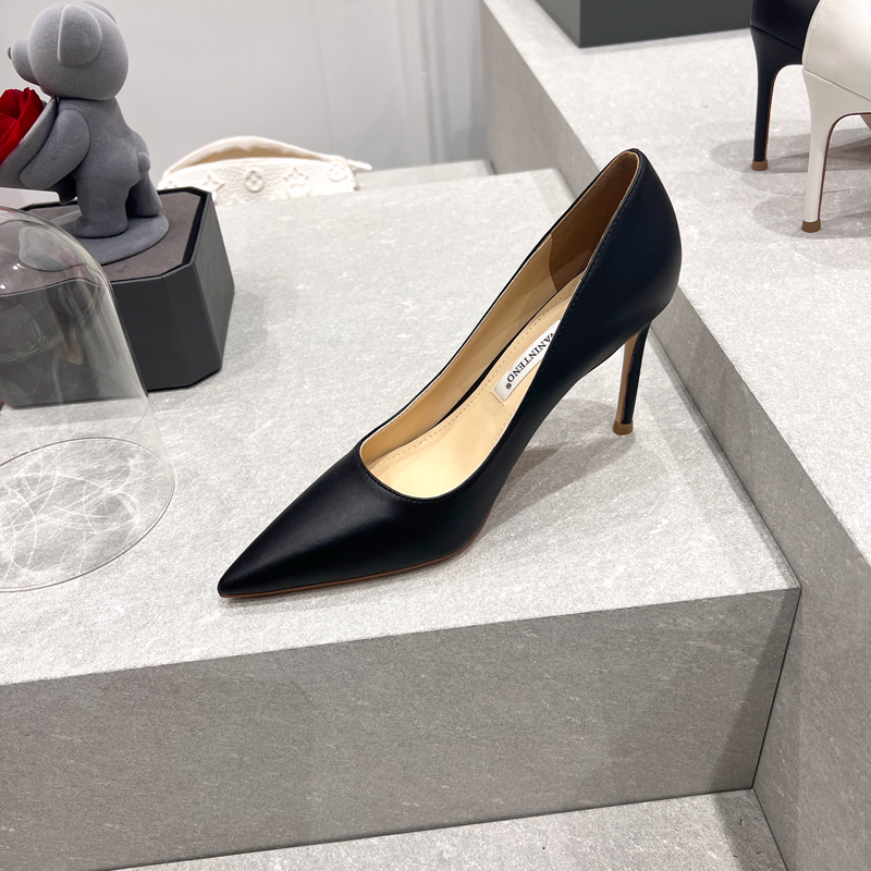 Light Gray Lambskin High Heels for Women â€“ HyunA Style Pointed Toe Thin Heel Shallow Mouth Shoes â€“ Spring Autumn Fashion