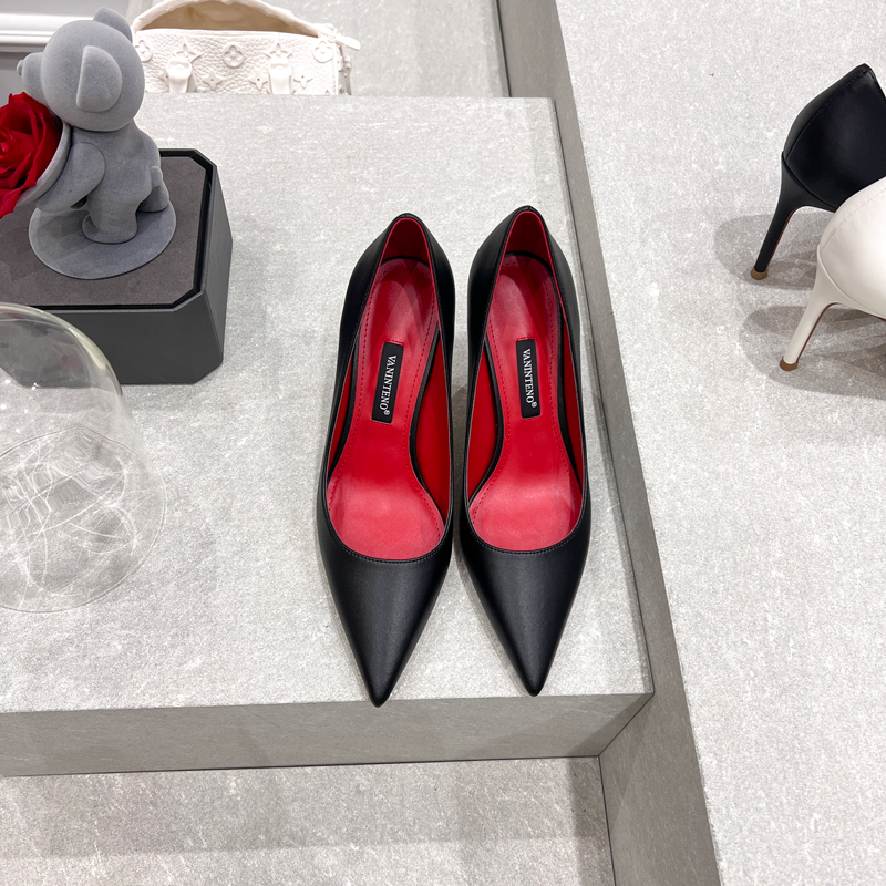 Light Gray Lambskin High Heels for Women – HyunA Style Pointed Toe Thin Heel Shallow Mouth Shoes – Spring Autumn Fashion Light Gray Lambskin High Heels for Women – HyunA Style Pointed Toe Thin Heel Shallow Mouth Shoes – Spring Autumn Fashion