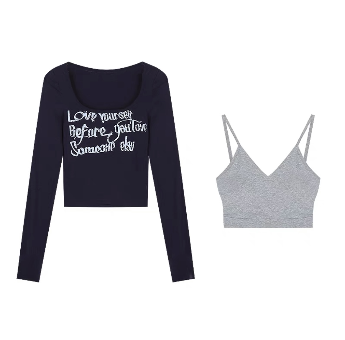 Light Gray Women's Jazz Dance Outfit - Korean Style Thin Straight-Leg Sweatpants, Long Sports Trousers for Dance and Fitness