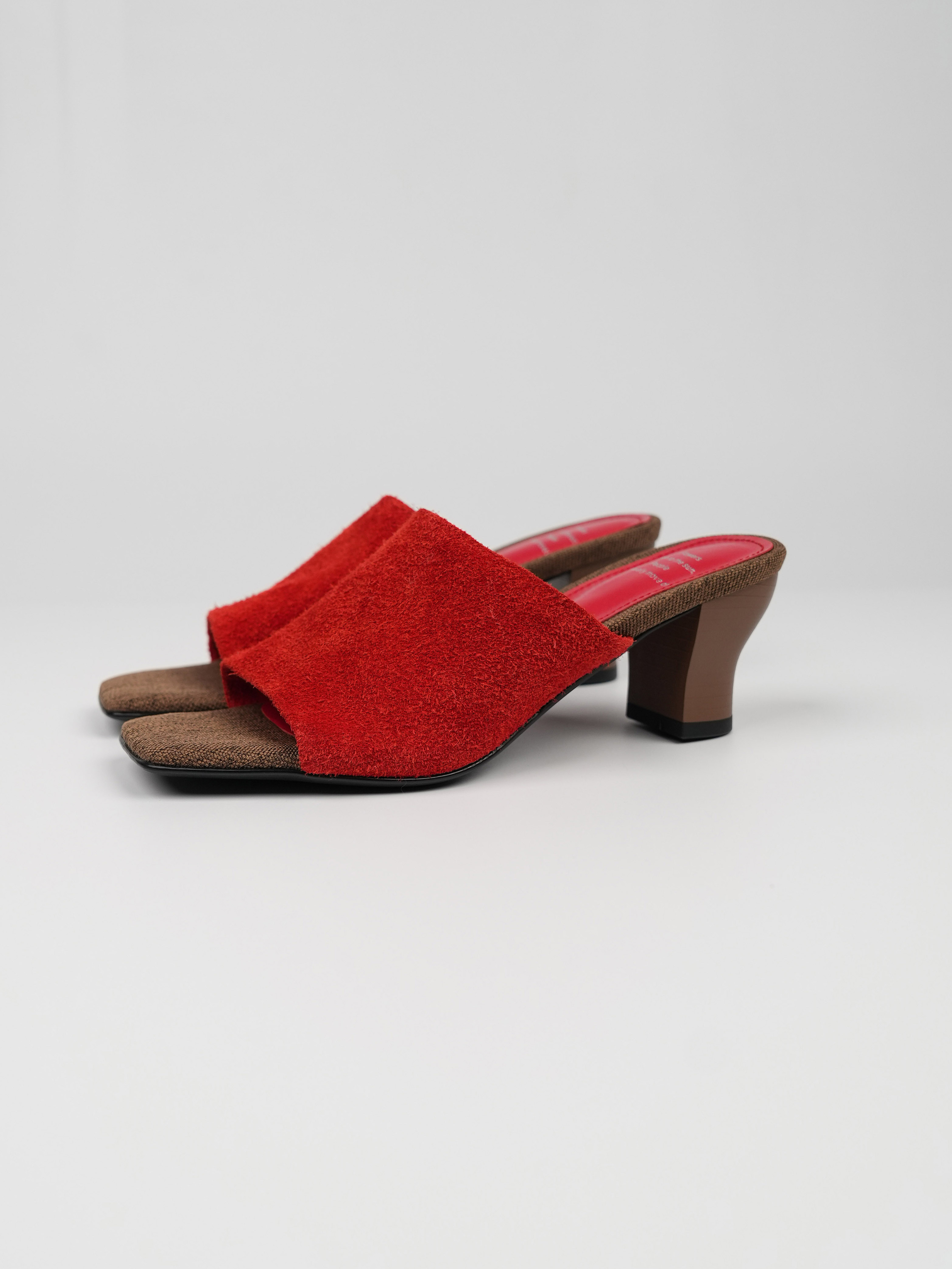 Light Retro Cowhide Open-Toe Slide Sandals for Women - Summer Casual Chunky Heeled High Heel Vacation Slides Light Retro Cowhide Open-Toe Slide Sandals for Women - Summer Casual Chunky Heeled High Heel Vacation Slides