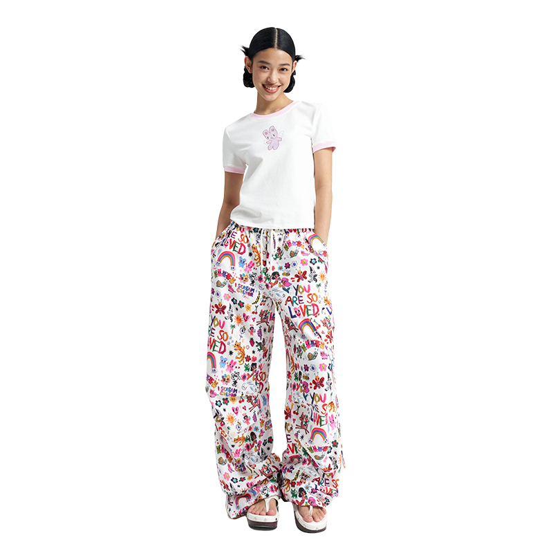 Lightweight American-Style Round Neck Short Sleeve T-Shirt for Women - Casual Everyday Wear, Summer Essential