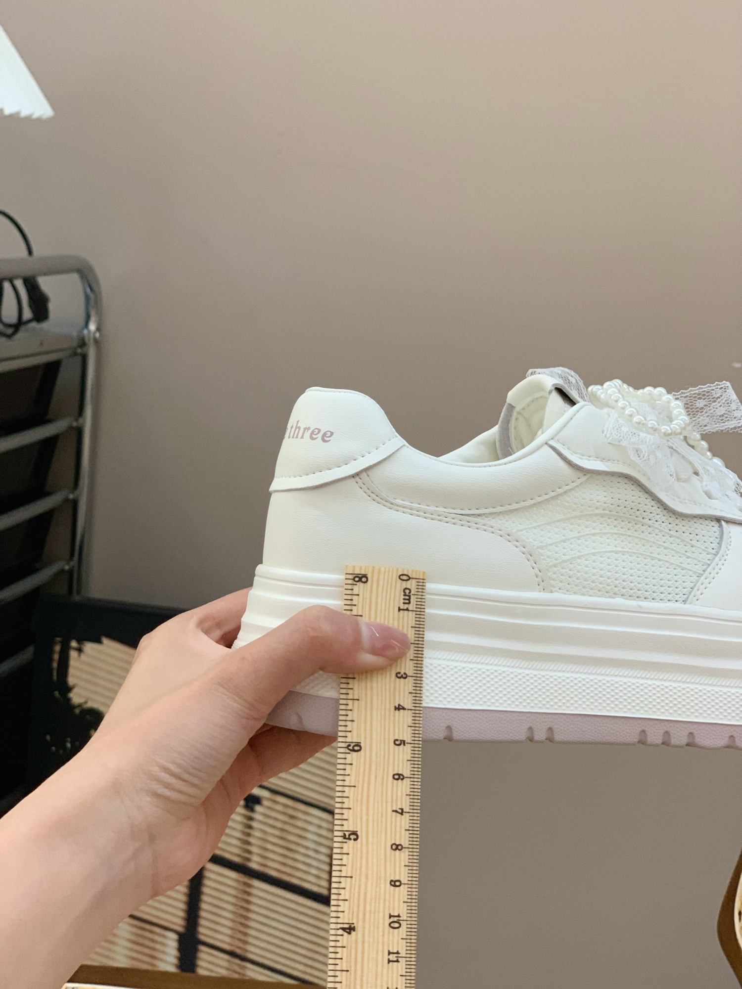 Lightweight Genuine Leather Height-Increasing Thick-Soled White Casual Sneakers for Women - 2025 Summer Versatile Mesh Hollow Design Lightweight Genuine Leather Height-Increasing Thick-Soled White Casual Sneakers for Women - 2025 Summer Versatile Mesh Hollow Design