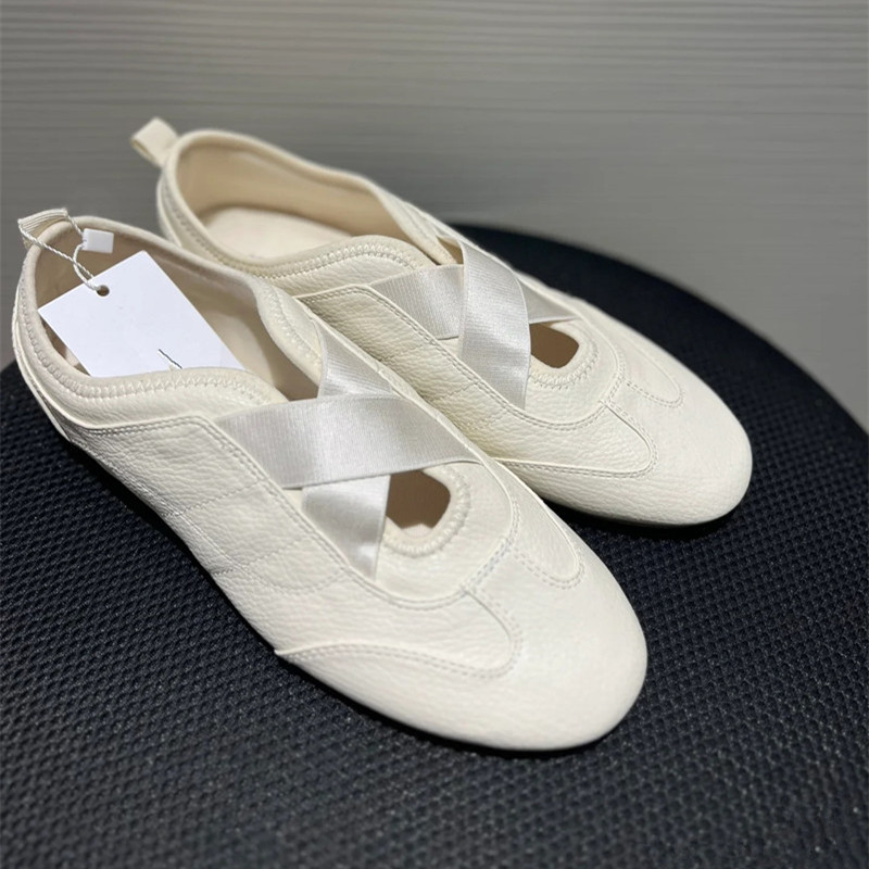 Lightweight Korean-Style Mary Jane Casual Ballet Sports Shoes for Women - Genuine Leather Low-Top Handmade Comfort Lightweight Korean-Style Mary Jane Casual Ballet Sports Shoes for Women - Genuine Leather Low-Top Handmade Comfort