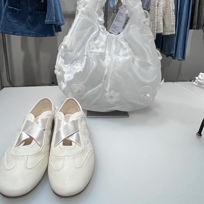 Lightweight Korean-Style Mary Jane Casual Ballet Sports Shoes for Women - Genuine Leather Low-Top Handmade Comfort Lightweight Korean-Style Mary Jane Casual Ballet Sports Shoes for Women - Genuine Leather Low-Top Handmade Comfort