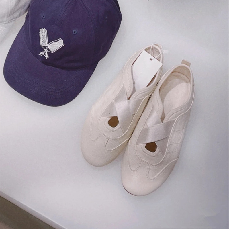 Lightweight Korean-Style Mary Jane Casual Ballet Sports Shoes for Women - Genuine Leather Low-Top Handmade Comfort Lightweight Korean-Style Mary Jane Casual Ballet Sports Shoes for Women - Genuine Leather Low-Top Handmade Comfort