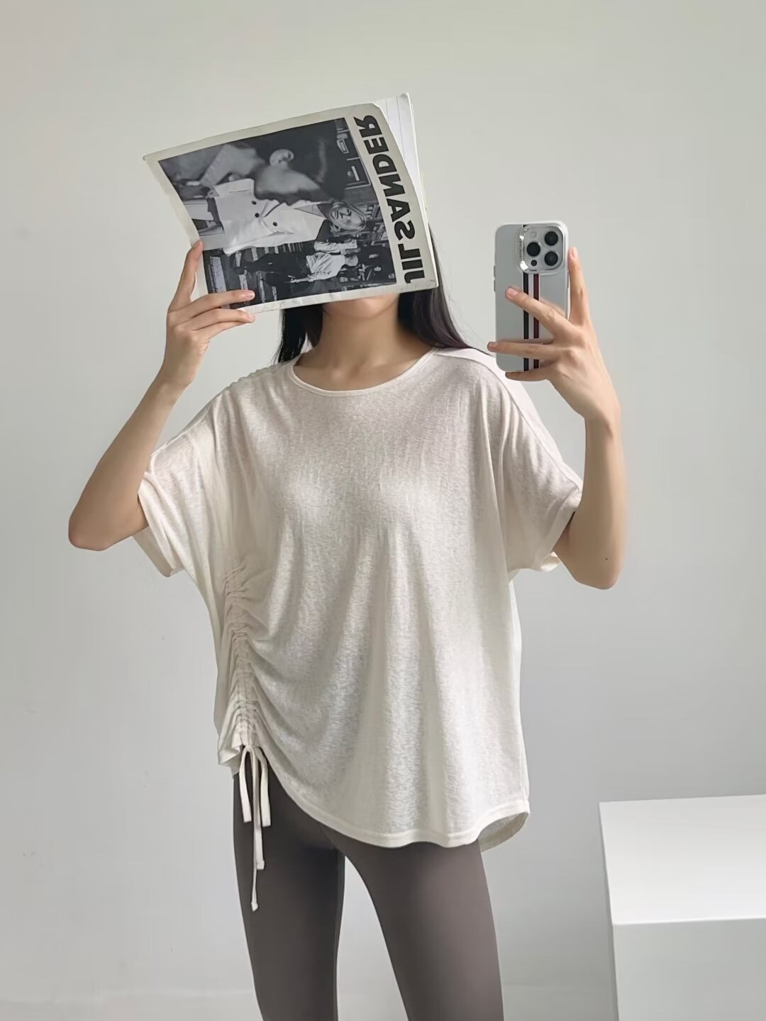 Lightweight Summer Sports Top - Loose Short-Sleeve T-Shirt with Sun Protection for a Stylish, High-End Feel