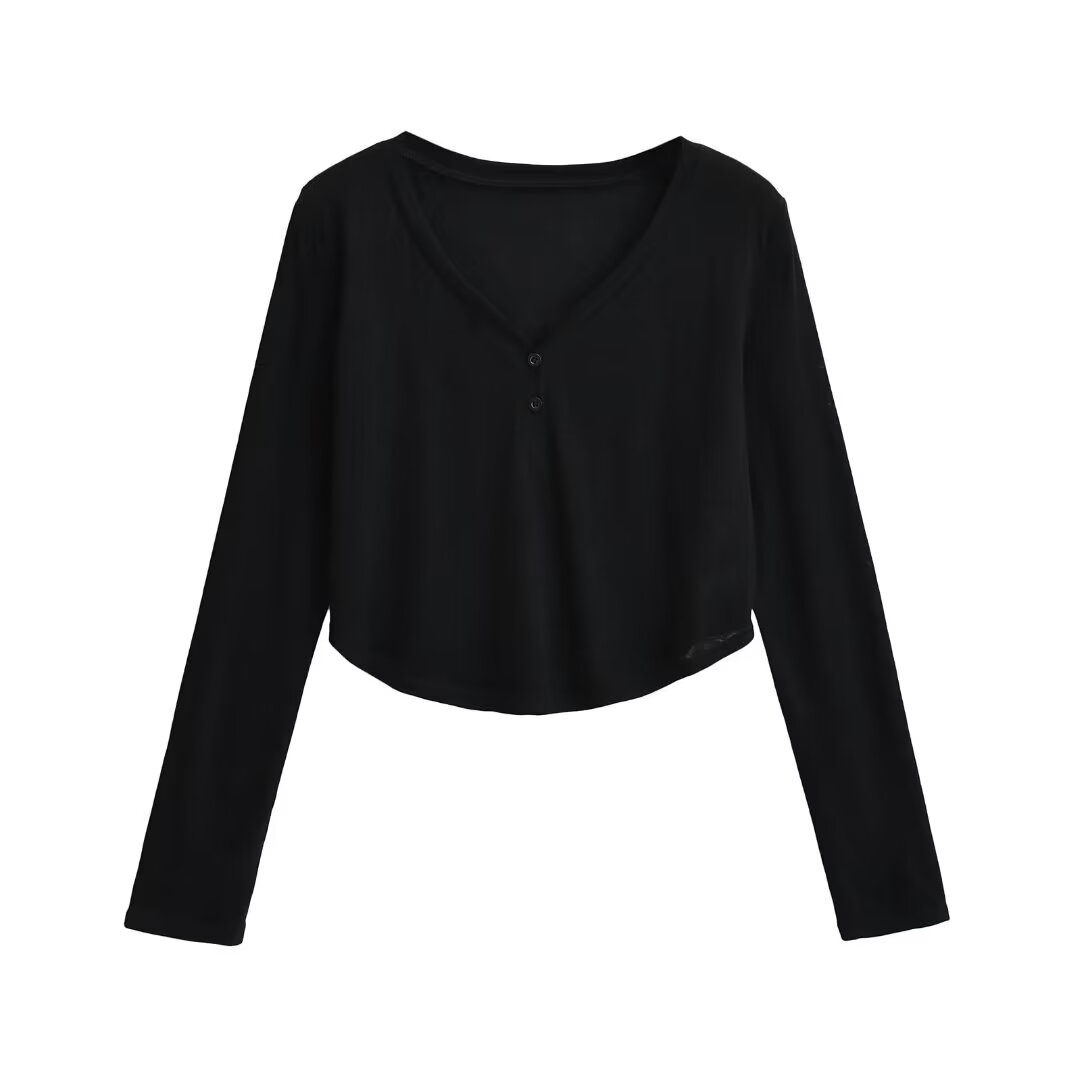 Lightweight V-Neck Button Cardigan T-Shirt for Women - Kpop Jazz Style Summer Top, Loose Fit Sun Protection Fitness Wear Lightweight V-Neck Button Cardigan T-Shirt for Women - Kpop Jazz Style Summer Top, Loose Fit Sun Protection Fitness Wear