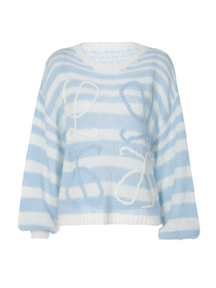 Loose Casual Hollow Knit Sweater for Women - Early Autumn Long Sleeve Top in Lazy Style, Perfect for Y2K and Korean Fashion Trends Loose Casual Hollow Knit Sweater for Women - Early Autumn Long Sleeve Top in Lazy Style, Perfect for Y2K and Korean Fashion Trends