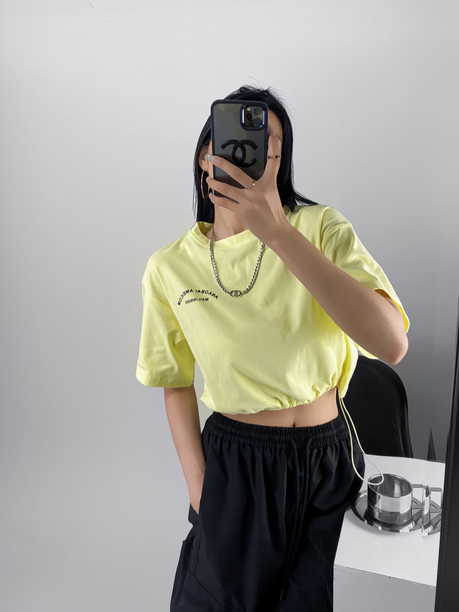 Loose Fit Jazz Dance Crop Top for Women with Drawstring Waist - Trendy Summer Style for Practice and Performance Loose Fit Jazz Dance Crop Top for Women with Drawstring Waist - Trendy Summer Style for Practice and Performance