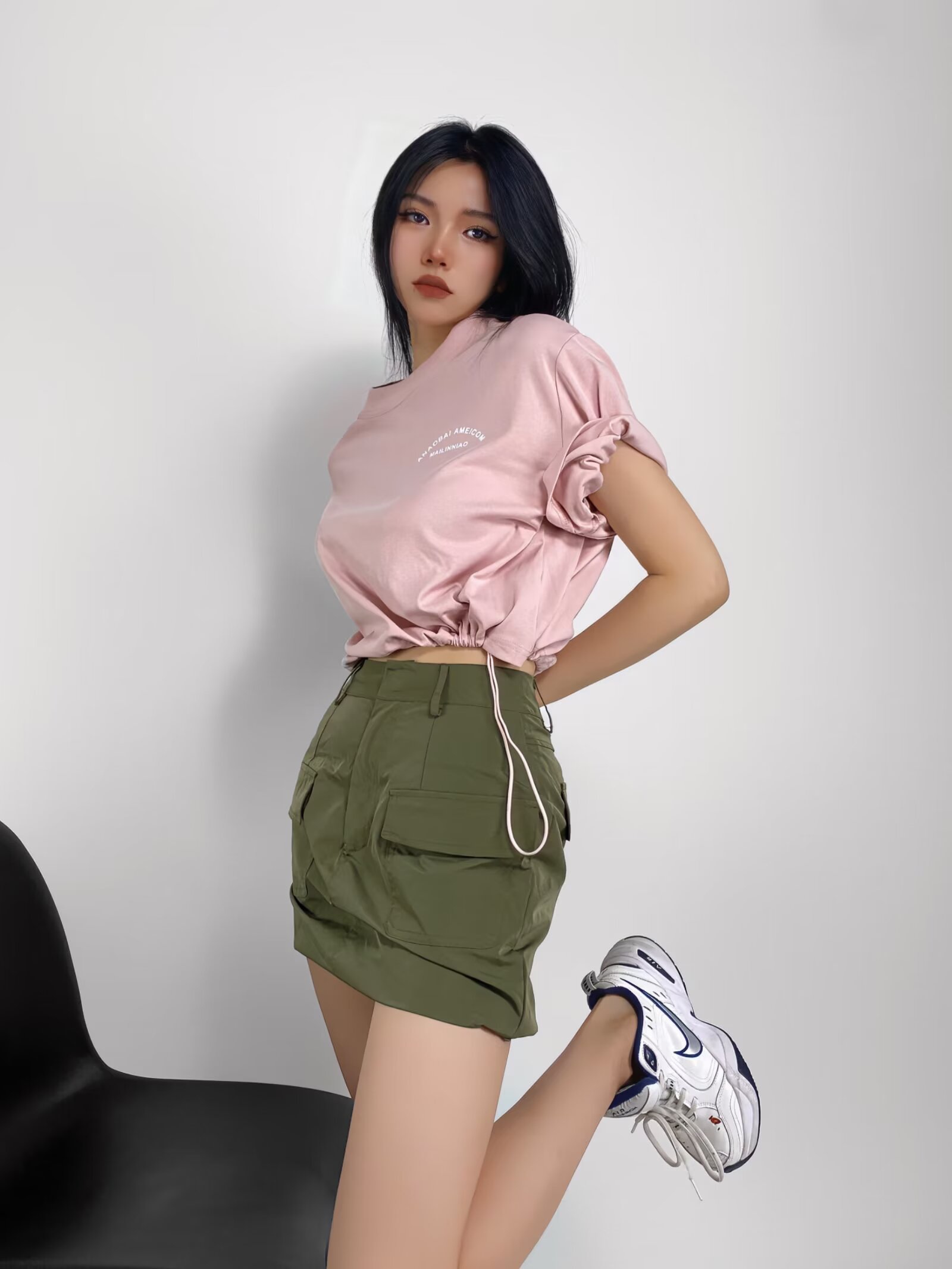 Loose Fit Jazz Dance Crop Top for Women with Drawstring Waist - Trendy Summer Style for Practice and Performance Loose Fit Jazz Dance Crop Top for Women with Drawstring Waist - Trendy Summer Style for Practice and Performance